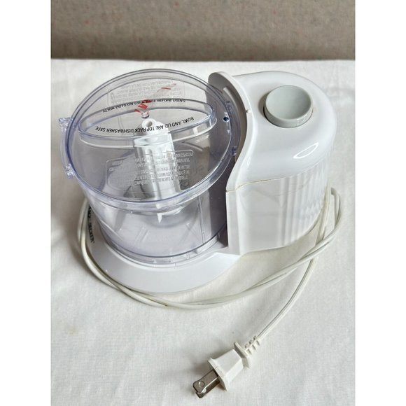Black & Decker Food Chopper One-Touch Electric HC306 Motor Tested Campers Small - Picture 3 of 8